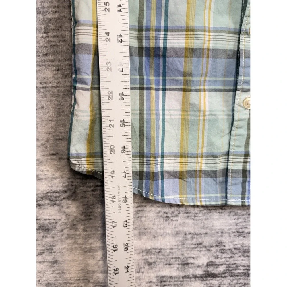 Carter's Boys Plaid Button Shirt Top 100% Cotton Size 6 Preppy‎